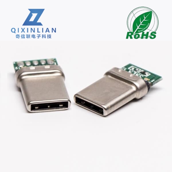 type c pcb板公頭直式usb3.0連接器